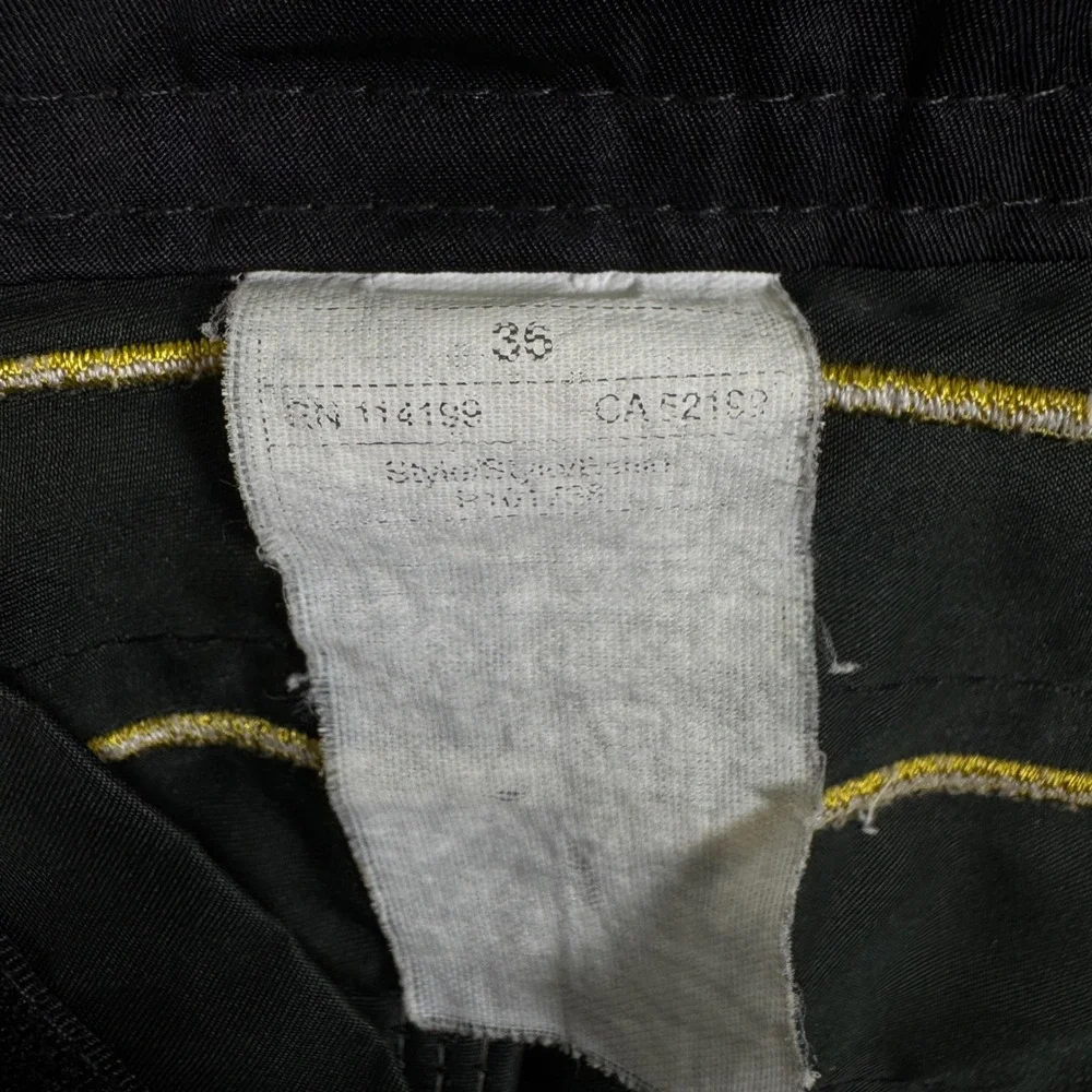Vintage Quiksilver Boardshorts Mens 36 Olive Green Yellow Surf Swim Y2K Script